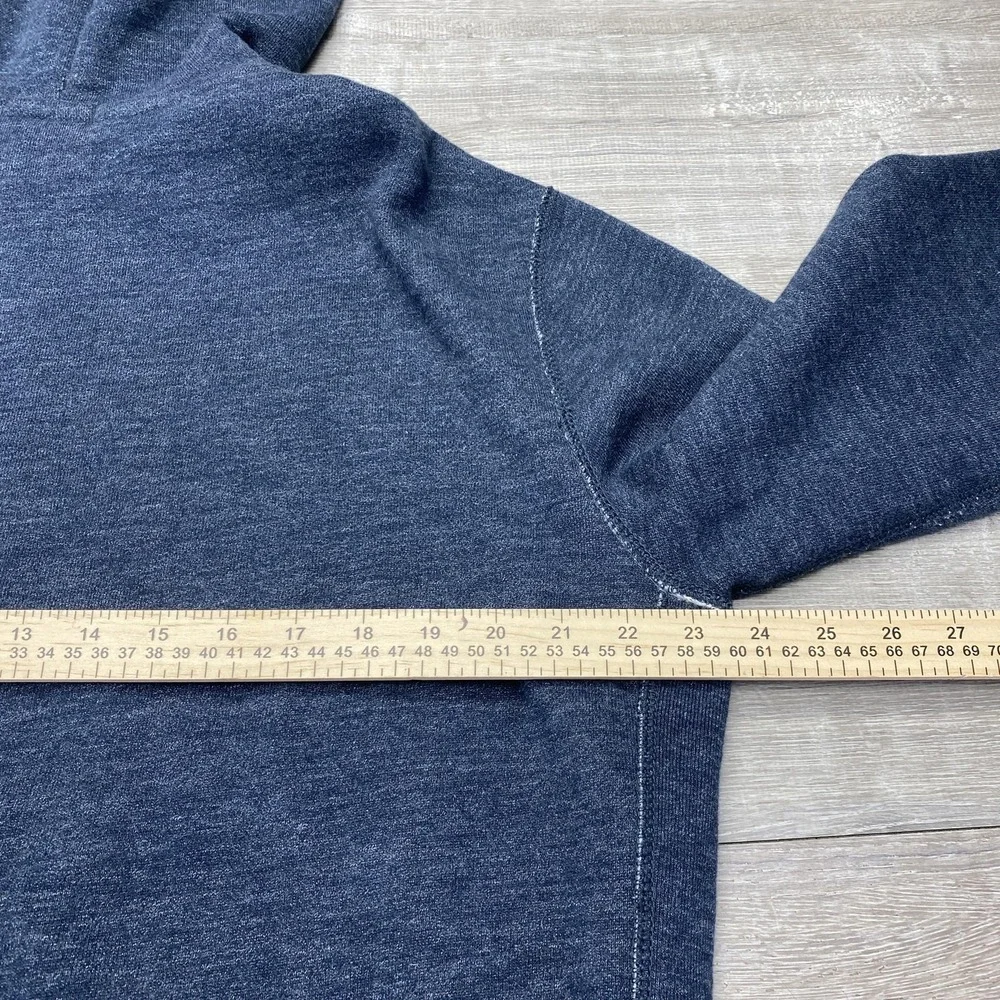 Polo Ralph Lauren Hoodie Mens Large Blue Full Zip Fleece Pony Logo Sweatshirt - Picture 6 of 11